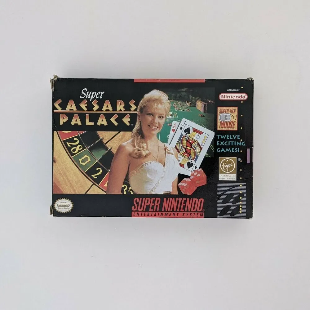Super Caesars Palace (SNES) - Complete in Box (Virgin Interactive, 1993)